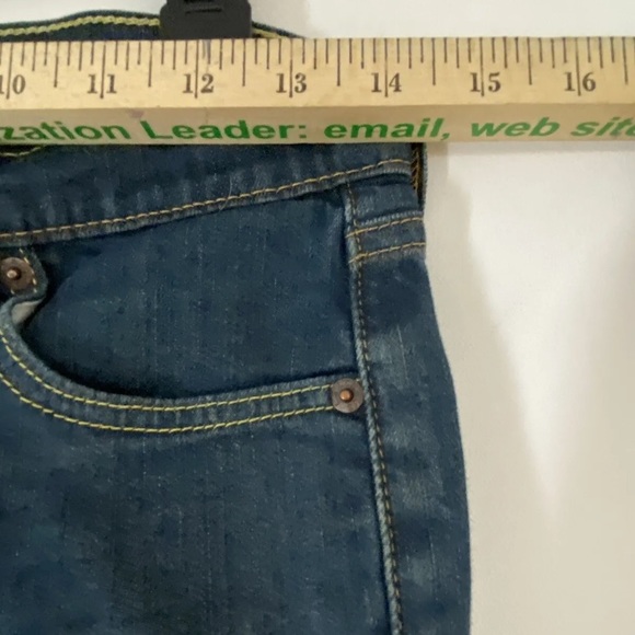 Levi's Mens Black 511 Dark Wash Casual Denim Straight Leg Jeans Size 27x27 (7) - Picture 6 of 13